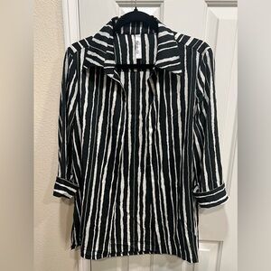 Emerald Black and White Striped Cover